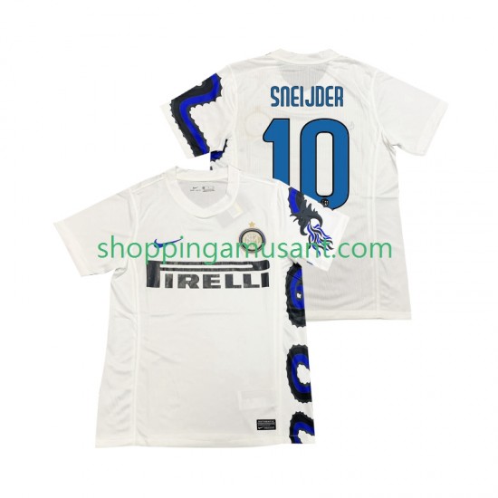 Maillot de Foot Inter Milan SNEIJDER 10 Rétro Homme Extérieur 2011 2010 Manche Courte