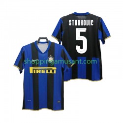 Maillot de Foot Inter Milan STANKOVIC 5 Champions League 2009 Rétro Homme Domicile 2008 Manche Courte