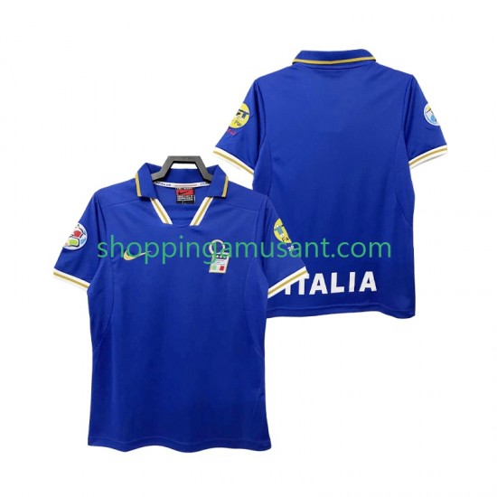 Maillot de Foot Italie 1996 Rétro Homme Domicile Manche Courte