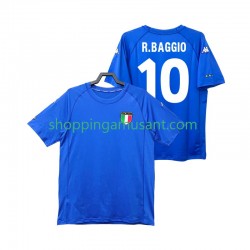 Maillot de Foot Italie Roberto Baggio 10 2000 Rétro Homme Domicile Manche Courte