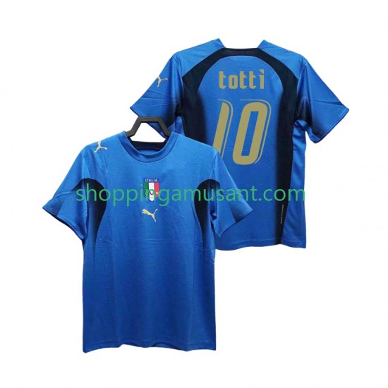 Maillot de Foot Italie Totti 20 Rétro Homme Domicile 2006 Manche Courte