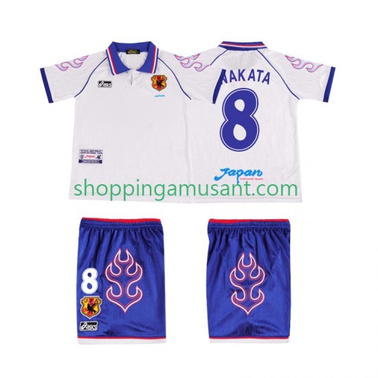 Maillot de Foot Japon NAKATA 8 Rétro Enfant Extérieur 1998 Manche Courte