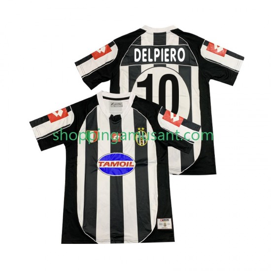 Maillot de Foot Juventus DEL PIERO 10 2003 Rétro Homme Domicile 2002 Manche Courte