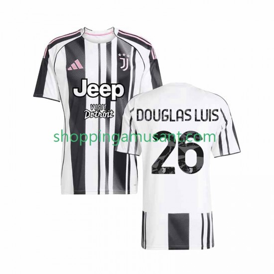 Maillot de Foot Juventus Douglas Luiz 26 Homme Domicile 2025-2026 Manche Courte