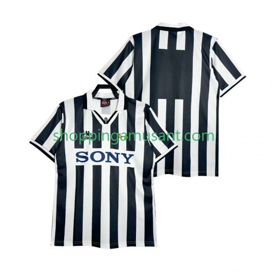 Maillot de Foot Juventus 1995 1996 Rétro Homme Domicile Manche Courte