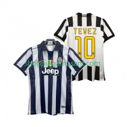 Maillot de Foot Juventus TEVEZ 10 2014 2015 Rétro Homme Domicile Manche Courte