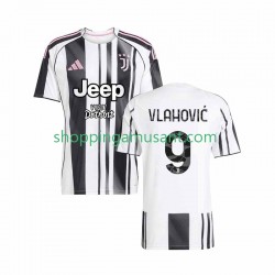 Maillot de Foot Juventus Vlahovic 9 Homme Domicile 2025-2026 Manche Courte