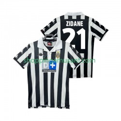Maillot de Foot Juventus ZIDANE 21 2000 Rétro Homme Domicile 1999 Manche Courte