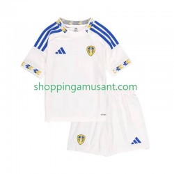 Maillot de Foot Leeds United Enfant Domicile 2025-2026 Manche Courte