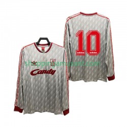 Maillot de Foot Liverpool 10 1989 1991 Rétro Homme Extérieur Manche Longue