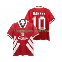 Maillot de Foot Liverpool BARNES 10 1993 1995 Rétro Homme Domicile Manche Courte