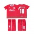 Maillot de Foot Liverpool BERGKAMP 10 LWP 1997 Rétro Enfant Domicile 1998 Manche Courte