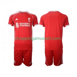Maillot de Foot Liverpool Enfant Domicile 2025-2026 Manche Courte