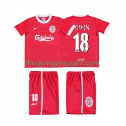 Maillot de Foot Liverpool OWEN 18 LWP 1997 Rétro Enfant Domicile 1998 Manche Courte