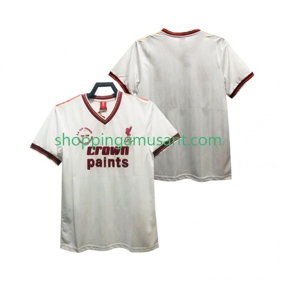 Maillot de Foot Liverpool 1985 1986 Rétro Homme Extérieur Manche Courte