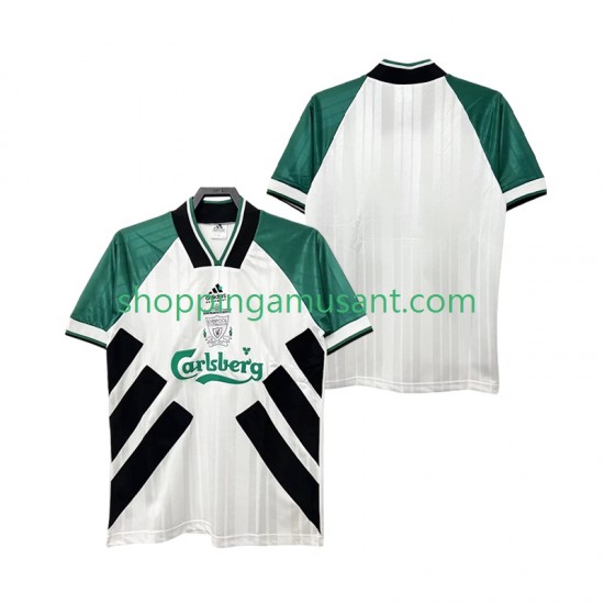 Maillot de Foot Liverpool 1993 1995 Rétro Homme Extérieur Manche Courte
