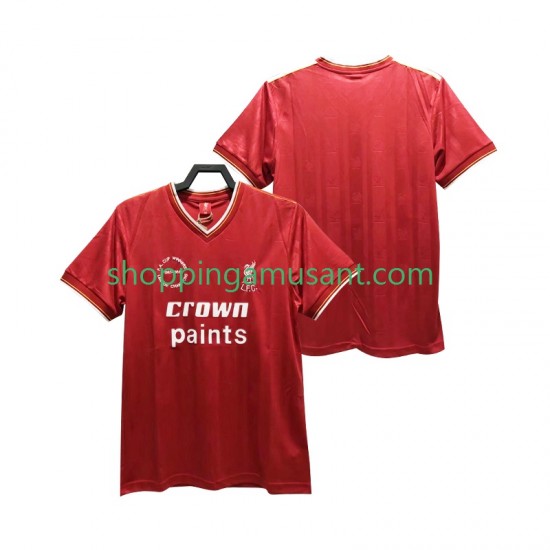 Maillot de Foot Liverpool 1985 1986 Rétro Homme Domicile Manche Courte