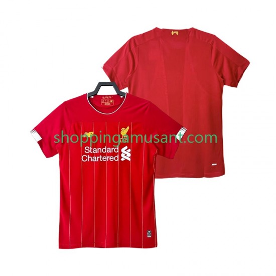 Maillot de Foot Liverpool 2019 2020 Rétro Homme Domicile Manche Courte