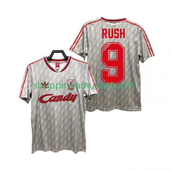 Maillot de Foot Liverpool Rush 9 1989 1991 Rétro Homme Extérieur Manche Courte