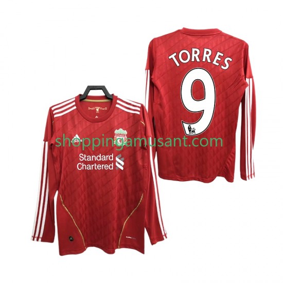 Maillot de Foot Liverpool Torres 9 2012 Rétro Homme Domicile 2010 Manche Longue