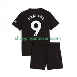 Maillot de Foot Manchester City Erling Haaland 9 Enfant Extérieur 2025-2026 Manche Courte