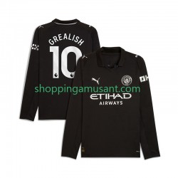 Maillot de Foot Manchester City Jack Grealish 10 Homme Extérieur 2025-2026 Manche Longue