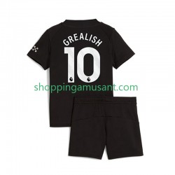 Maillot de Foot Manchester City Jack Grealish 10 Enfant Extérieur 2025-2026 Manche Courte