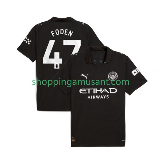 Maillot de Foot Manchester City Phil Foden 47 Homme Extérieur 2025-2026 Manche Courte