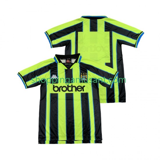 Maillot de Foot Manchester City Rétro Homme Extérieur 1999 1998 Manche Courte