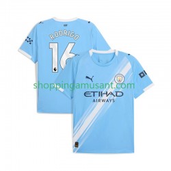 Maillot de Foot Manchester City Rodrigo Hernandez 16 Homme Domicile 2025-2026 Manche Courte