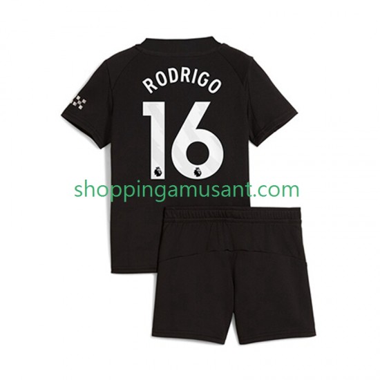 Maillot de Foot Manchester City Rodrigo Hernandez 16 Enfant Extérieur 2025-2026 Manche Courte