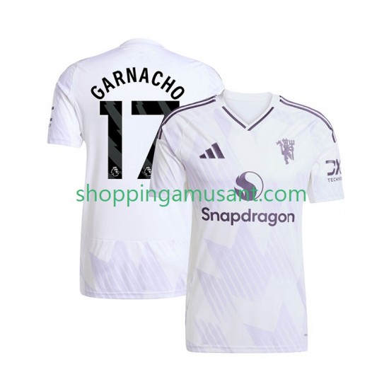 Maillot de Foot Manchester United Alejandro Garnacho 17 Homme Extérieur 2025-2026 Manche Courte