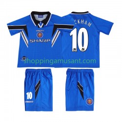 Maillot de Foot Manchester United BECKHAM 10 1996 Rétro Enfant Neutre 1998 Manche Courte