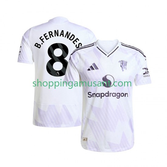 Maillot de Foot Manchester United Bruno Fernandes 8 Homme Extérieur 2025-2026 Manche Courte