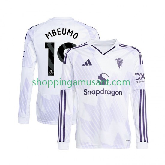 Maillot de Foot Manchester United Bryan Mbeumo 19 Homme Extérieur 2025-2026 Manche Longue