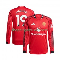 Maillot de Foot Manchester United Bryan Mbeumo 19 Homme Domicile 2025-2026 Manche Longue