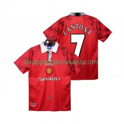 Maillot de Foot Manchester United CANTONA 7 1996 1997 Rétro Homme Domicile Manche Courte