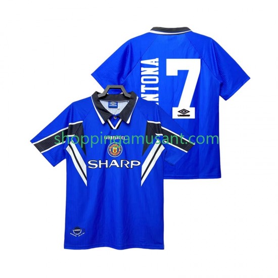 Maillot de Foot Manchester United CANTONA 7 1996 Rétro Homme Neutre 1998 Manche Courte