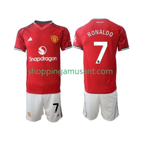 Maillot de Foot Manchester United Cristiano Ronaldo 7 Enfant Domicile 2025-2026 Manche Courte
