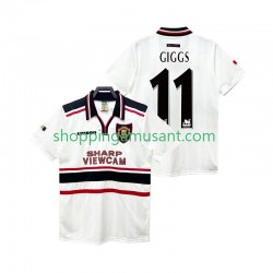 Maillot de Foot Manchester United GIGGS 11 Rétro Homme Extérieur 1999 1998 Manche Courte