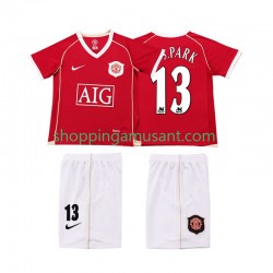 Maillot de Foot Manchester United J.S.PARK 13 2007 Rétro Enfant Domicile 2006 Manche Courte