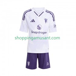 Maillot de Foot Manchester United Enfant Extérieur 2025-2026 Manche Courte