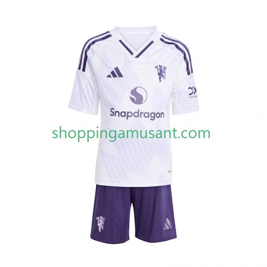 Maillot de Foot Manchester United Enfant Extérieur 2025-2026 Manche Courte