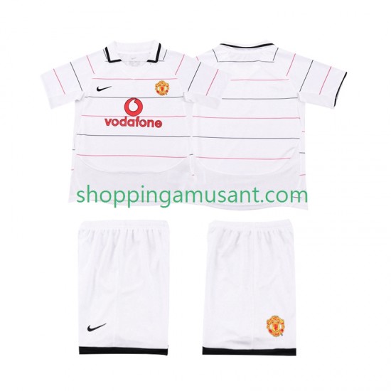 Maillot de Foot Manchester United 2003 Rétro Enfant Neutre 2006 Manche Courte
