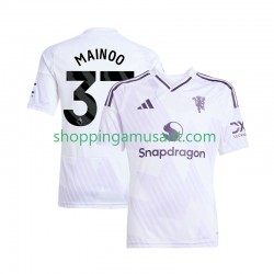 Maillot de Foot Manchester United Kobbie Mainoo 37 Homme Extérieur 2025-2026 Manche Courte