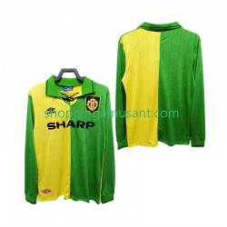 Maillot de Foot Manchester United 1992 Rétro Homme Extérieur 1994 Manche Longue