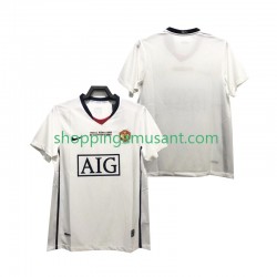 Maillot de Foot Manchester United Champions League 2009 Rétro Homme Extérieur 2008 Manche Courte