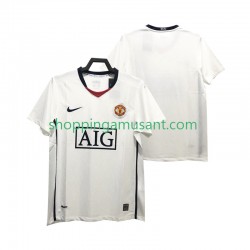Maillot de Foot Manchester United Premier League 2009 Rétro Homme Extérieur 2008 Manche Courte