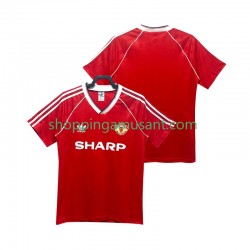 Maillot de Foot Manchester United 1988 1990 Rétro Homme Domicile Manche Courte