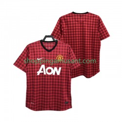 Maillot de Foot Manchester United 2012 2013 Rétro Homme Domicile Manche Courte